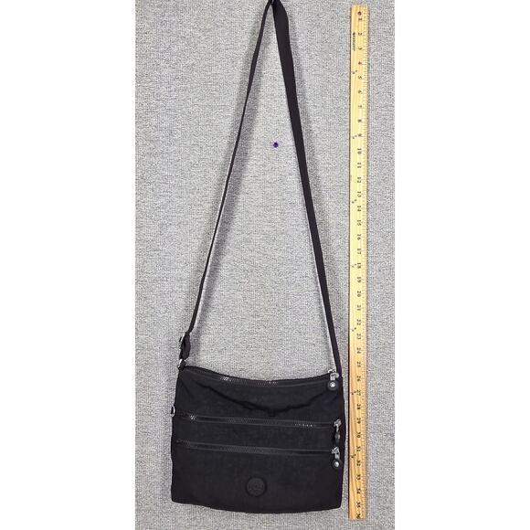 KIPLING WOMEN'S BLACK ALVAR NYLON CROSSBODY BAG – WATER RESISTANT - NO CHARM - Picture 11 of 14